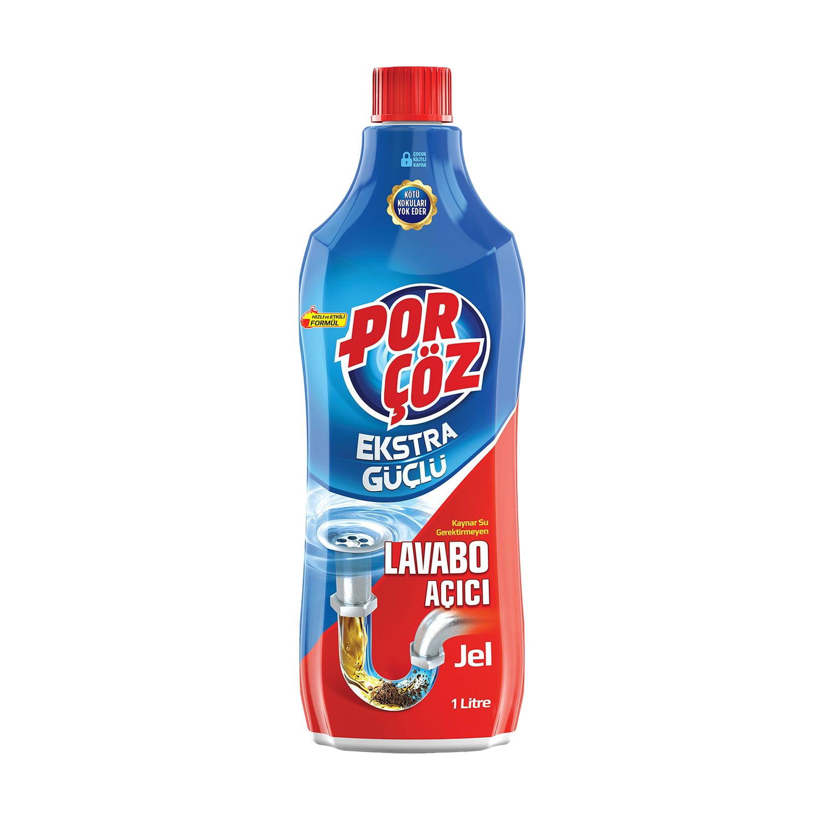 Гель для прочищення труб Porcoz, 1 л